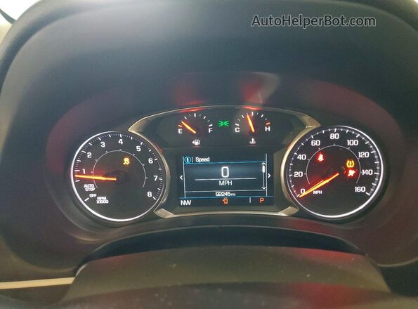 3GKALMEV0JL157477 2018 GMC TERRAIN Burgundy Vista del cuadro de instrumentos