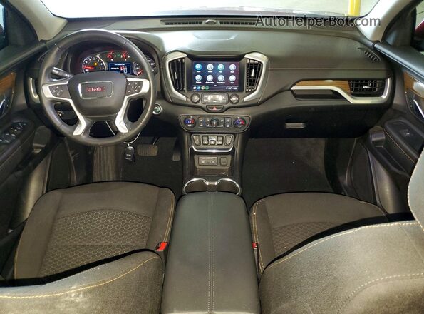 3GKALMEV0JL157477 2018 GMC TERRAIN Burgundy Vista del salpicadero