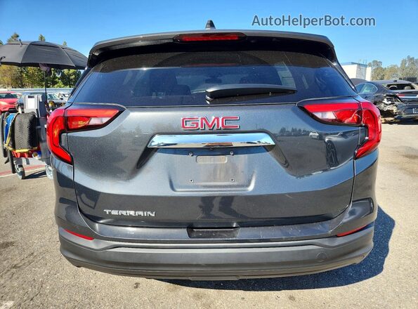 3GKALMEV0JL351295 2018 GMC TERRAIN Gray უკანა ხედი