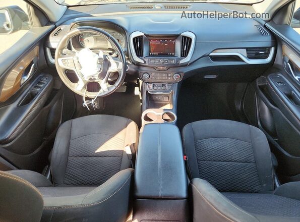 3GKALMEV0JL351295 2018 GMC TERRAIN Gray წინა პანელის ხედი
