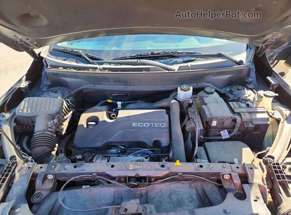 3GKALMEV0JL351295 2018 GMC TERRAIN Gray ძრავის განყოფილების ხედი