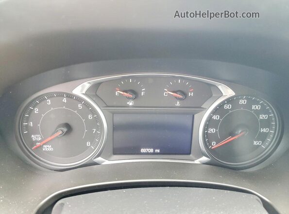 3GKALMEV2LL138304 2020 GMC TERRAIN Gray Вид щитка приладів