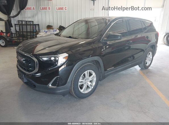 3GKALMEV3KL358582 2019 GMC TERRAIN Black წინა მარცხენა ხედი სამი მეოთხედიდან
