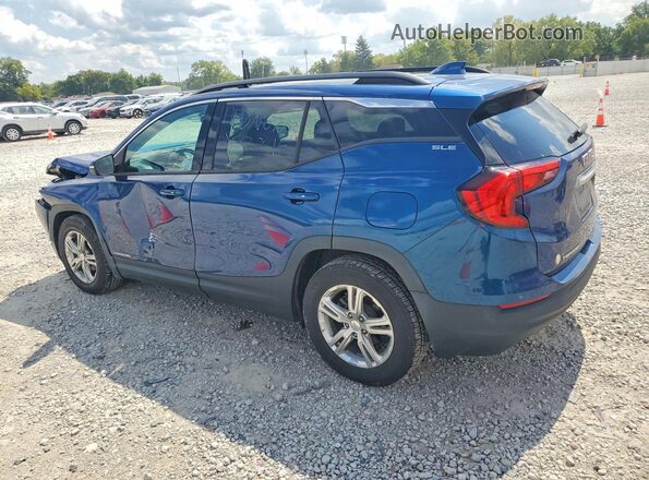 3GKALMEV3KL397480 2019 GMC TERRAIN Blue Trasero izquierdo