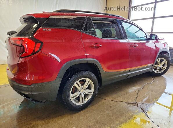 3GKALMEV4JL373719 2018 GMC TERRAIN Темно-бордовый Задняя правая четверть