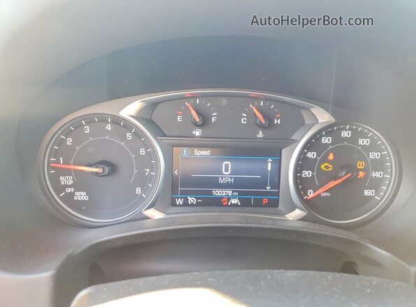 3GKALMEV4LL117079 2020 GMC TERRAIN Black Вид щитка приладів