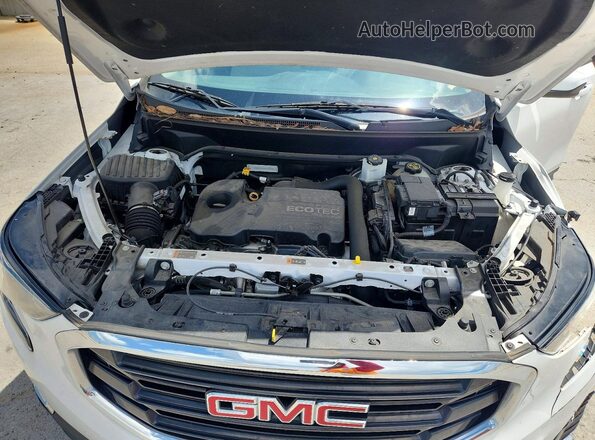 3GKALMEV6KL400890 2019 GMC TERRAIN White Vista del compartimento del motor