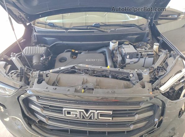 3GKALMEV7KL366085 2019 GMC TERRAIN Black Vista del compartimento del motor
