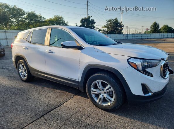 3GKALMEV7ML350813 2021 GMC TERRAIN Белый Передняя правая четверть