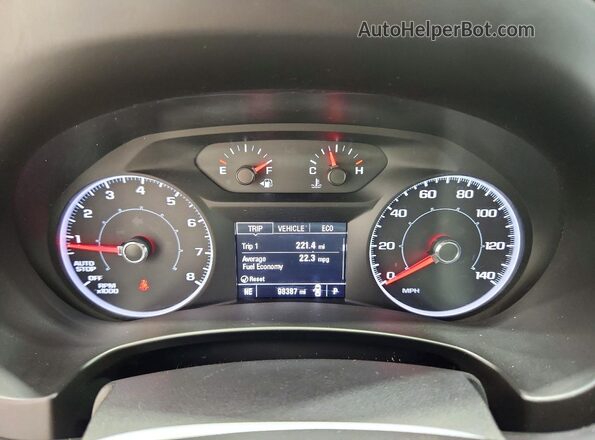 3GKALMEV9JL216039 2018 GMC TERRAIN Black ხელსაწყოთა პანელის ხედი
