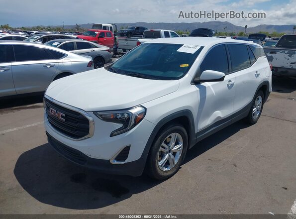3GKALMEV9KL168723 2019 GMC TERRAIN White Vista tres cuartos delantera izquierda