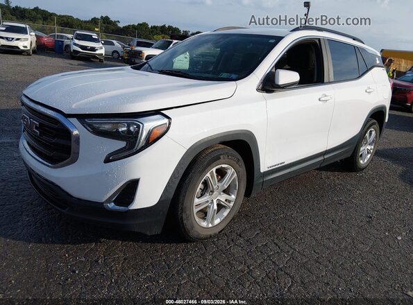 3GKALMEV9ML359237 2021 GMC TERRAIN Белый Передняя левая четверть