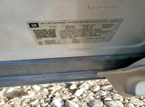 3GKALMEVXLL127583 2020 GMC TERRAIN Silver Շարժիչի բաժամունքի տեսք