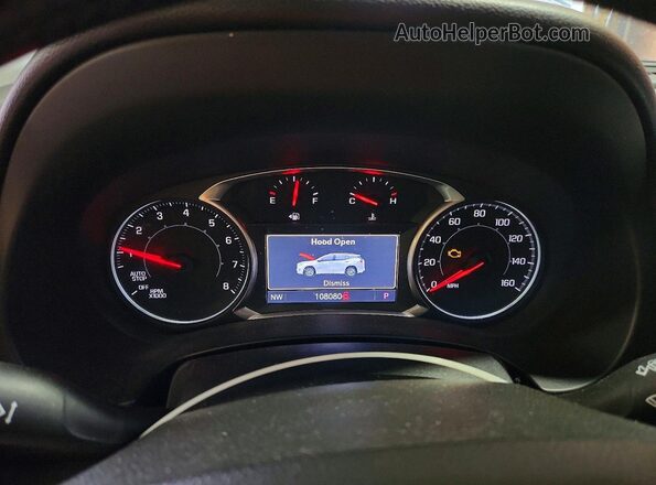 3GKALPEV2KL184750 2019 GMC TERRAIN Red Widok zestawu wskaźników