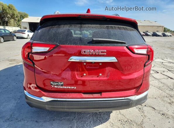3GKALPEV2NL196272 2022 GMC TERRAIN Red Հետևի տեսք