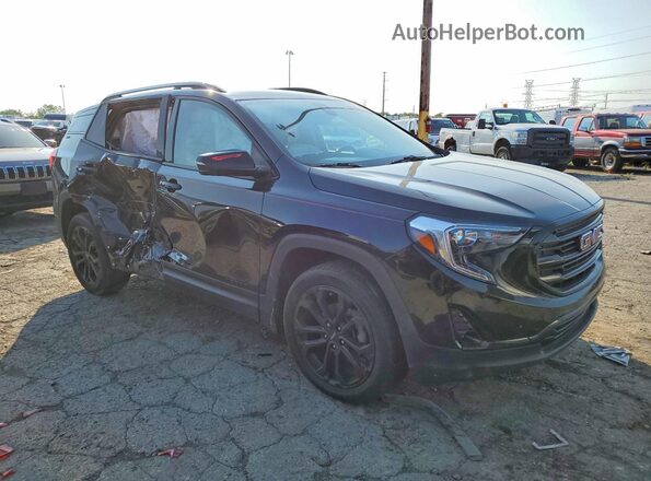 3GKALPEV4ML360538 2021 GMC TERRAIN Black Передня права чверть