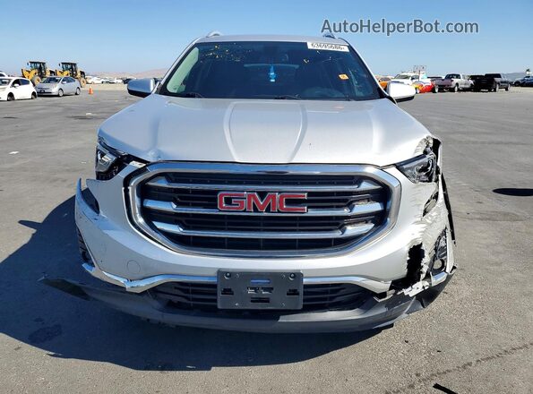 3GKALPEV9KL218716 2019 GMC TERRAIN Silver Widok z przodu