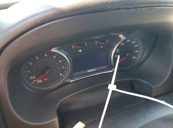 3GKALPEV9KL218716 2019 GMC TERRAIN Silver Widok zestawu wskaźników