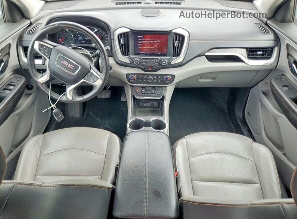 3GKALREU3JL158045 2018 GMC TERRAIN White Вид панелі приладів