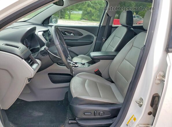 3GKALREU3JL158045 2018 GMC TERRAIN White Вид салону спереду