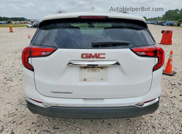 3GKALREU3JL158045 2018 GMC TERRAIN White Вид ззаду
