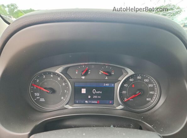 3GKALSEX9LL134837 2020 GMC TERRAIN Red Вид щитка приладів