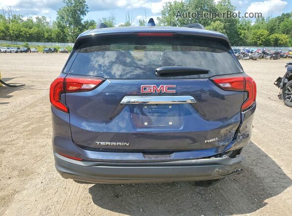 3GKALTEV0JL384372 2018 GMC TERRAIN Blue Vista trasera