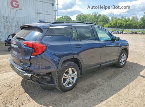 3GKALTEV0JL384372 2018 GMC TERRAIN Blue Trasero derecho
