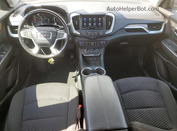 3GKALTEV0JL384372 2018 GMC TERRAIN Blue Vista del salpicadero