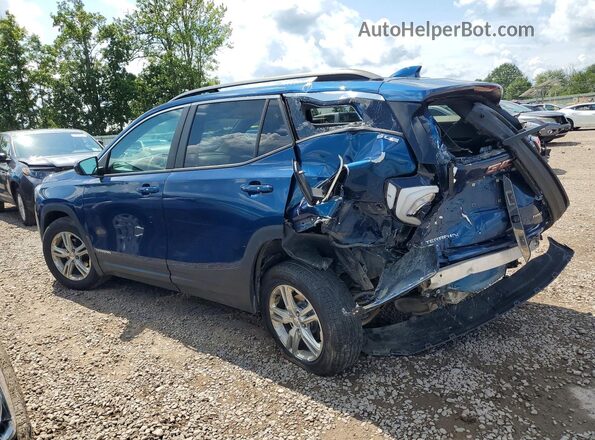 3GKALTEV1ML301505 2021 GMC TERRAIN Blue Задня ліва чверть