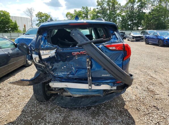 3GKALTEV1ML301505 2021 GMC TERRAIN Blue Вид ззаду