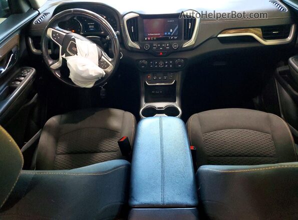 3GKALTEV2JL193875 2018 GMC TERRAIN Gray წინა პანელის ხედი