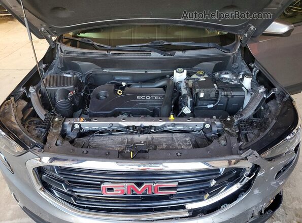 3GKALTEV2JL193875 2018 GMC TERRAIN Gray ძრავის განყოფილების ხედი