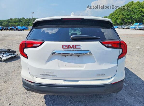 3GKALTEV2JL299937 2018 GMC TERRAIN White Vista interior delantera