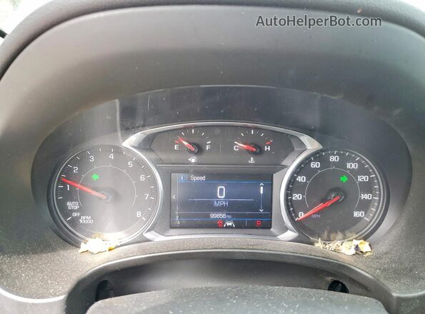 3GKALTEV2LL169031 2020 GMC TERRAIN White Вид щитка приладів