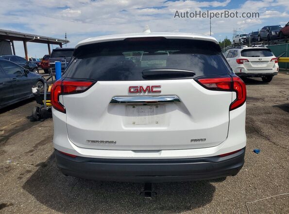 3GKALTEV2LL169031 2020 GMC TERRAIN White Вид ззаду