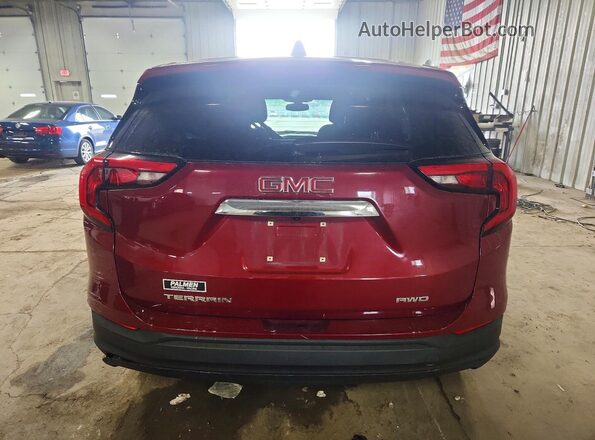 3GKALTEV6JL255939 2018 GMC TERRAIN Red Vista trasera