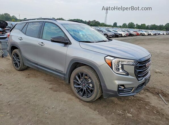 3GKALVEG1RL130694 2024 GMC TERRAIN Gray Delantero derecho