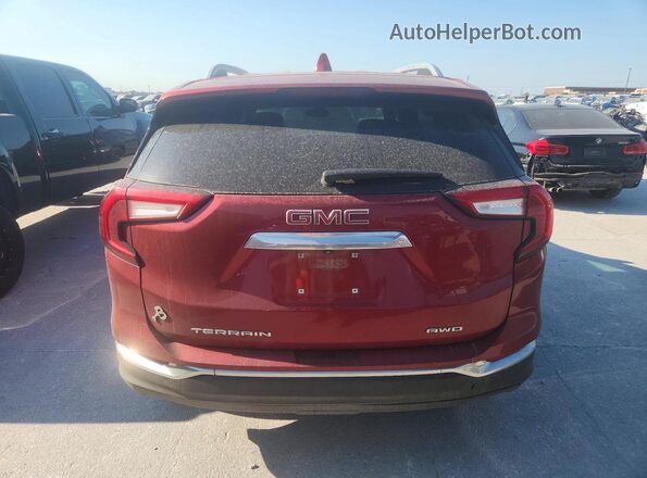 3GKALVEG1RL220587 2024 GMC TERRAIN Red Widok z tyłu