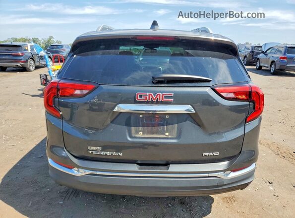 3GKALVEV7JL358895 2018 GMC TERRAIN Gray Հետևի տեսք