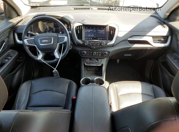 3GKALVEV7JL358895 2018 GMC TERRAIN Gray Առջևի վահանակի տեսք