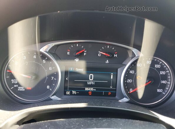 3GKALVEV7JL358895 2018 GMC TERRAIN Gray Սարքավորումների վահանակի տեսք