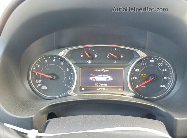 3GKALVEV7ML305778 2021 GMC TERRAIN White Widok zestawu wskaźników