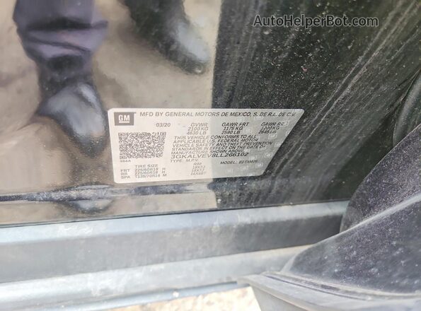 3GKALVEV8LL266102 2020 GMC TERRAIN Black Вид наклейки з VIN-кодом