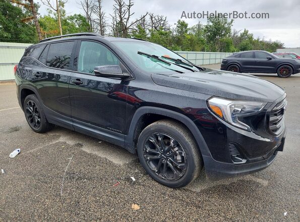 3GKALVEV8ML391070 2021 GMC TERRAIN Black Передня права чверть