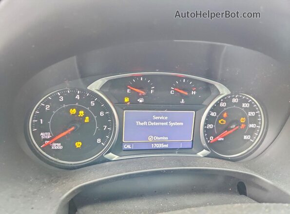 3GKALVEV8ML391070 2021 GMC TERRAIN Black Вид щитка приладів