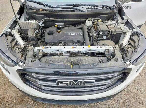 3GKALVEVXLL140792 2020 GMC TERRAIN White ძრავის განყოფილების ხედი