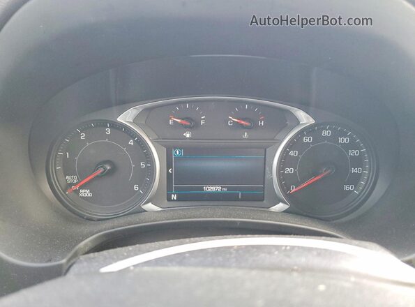 3GKALWEU6JL247610 2018 GMC TERRAIN Silver ხელსაწყოთა პანელის ხედი
