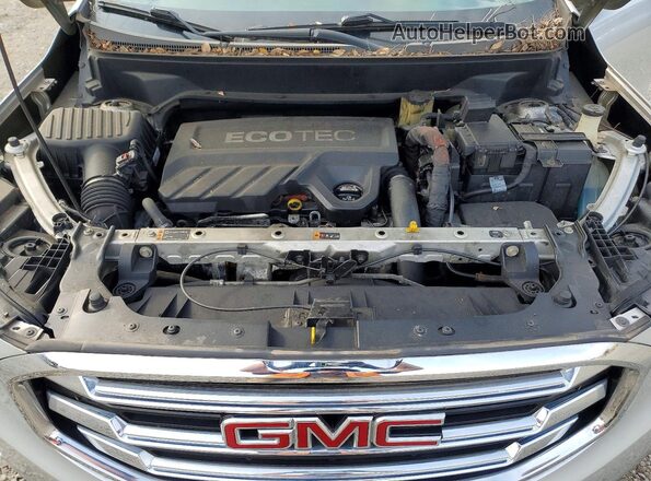 3GKALWEU6JL247610 2018 GMC TERRAIN Silver ძრავის განყოფილების ხედი