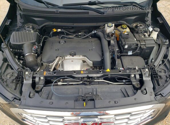 3GKALXEX2JL168743 2018 GMC TERRAIN Black Vista del compartimento del motor